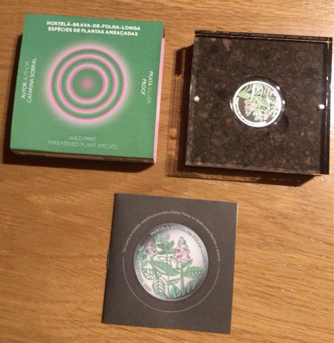 PRATA PROOF 5,00€  -  HORTELÃ-BRAVA