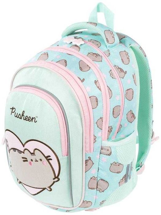 Zestaw Plecak 4-komorowy 16' + piórnik Pusheen Mint