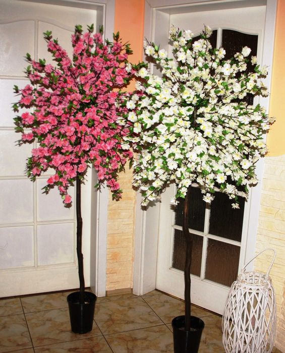 Drzewko sztuczne beniaminek - jabłoń kwitnąca