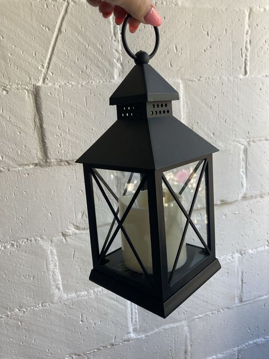 Lampion latarnia led nowe Czarne