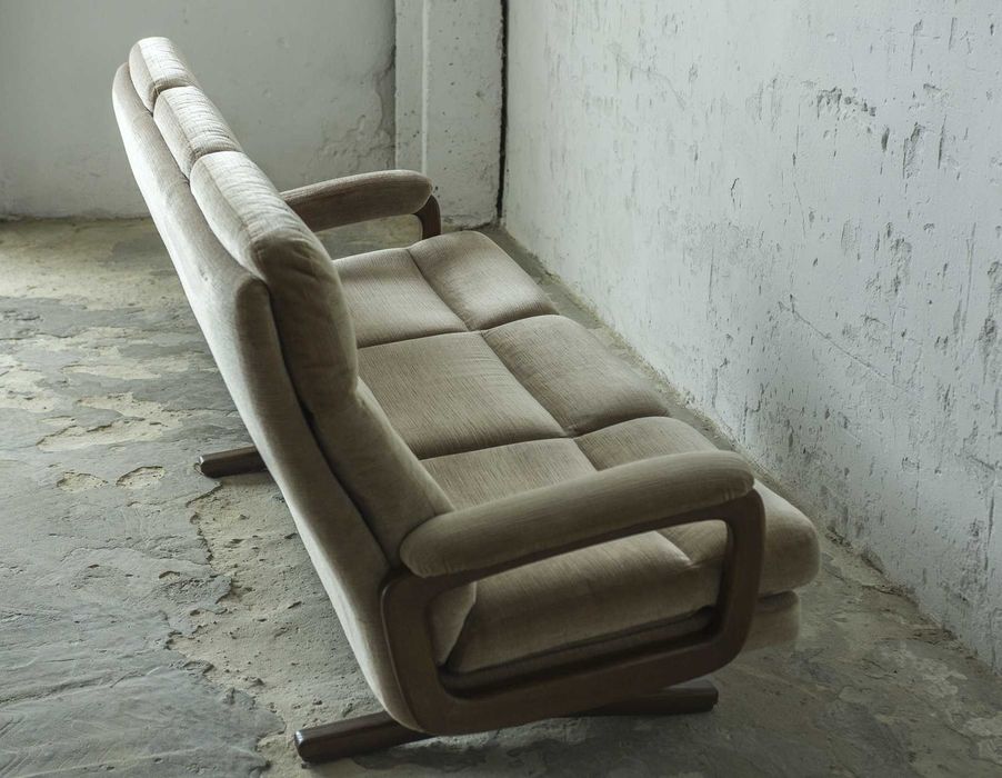 Trzyosobowa sofa vintage lata 60 70 skandynawski deign