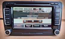 Radio RNS 510 LED VW Jetta Passat Golf Touran Tiguan Polo KOD,  MAPY