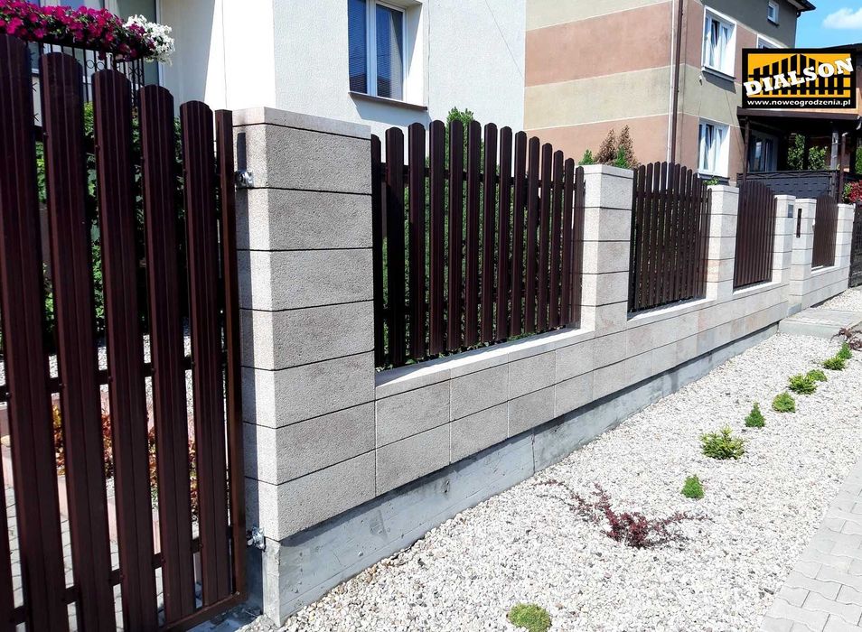 Murowanie montaż ogrodzenia Joniec Bloczki Kompleksowo podmurówki beto