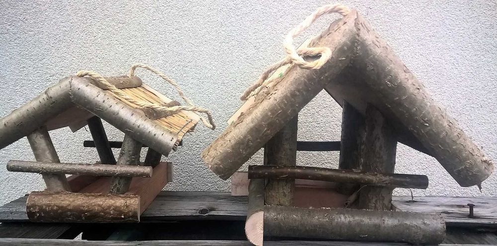 Karmnik dla ptaków drewniany Mikrusek