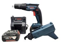 Wkrętarka do Płyt GK Bosch GTB 185 + Podajnik GMA 55 + 2x Aku 5Ah