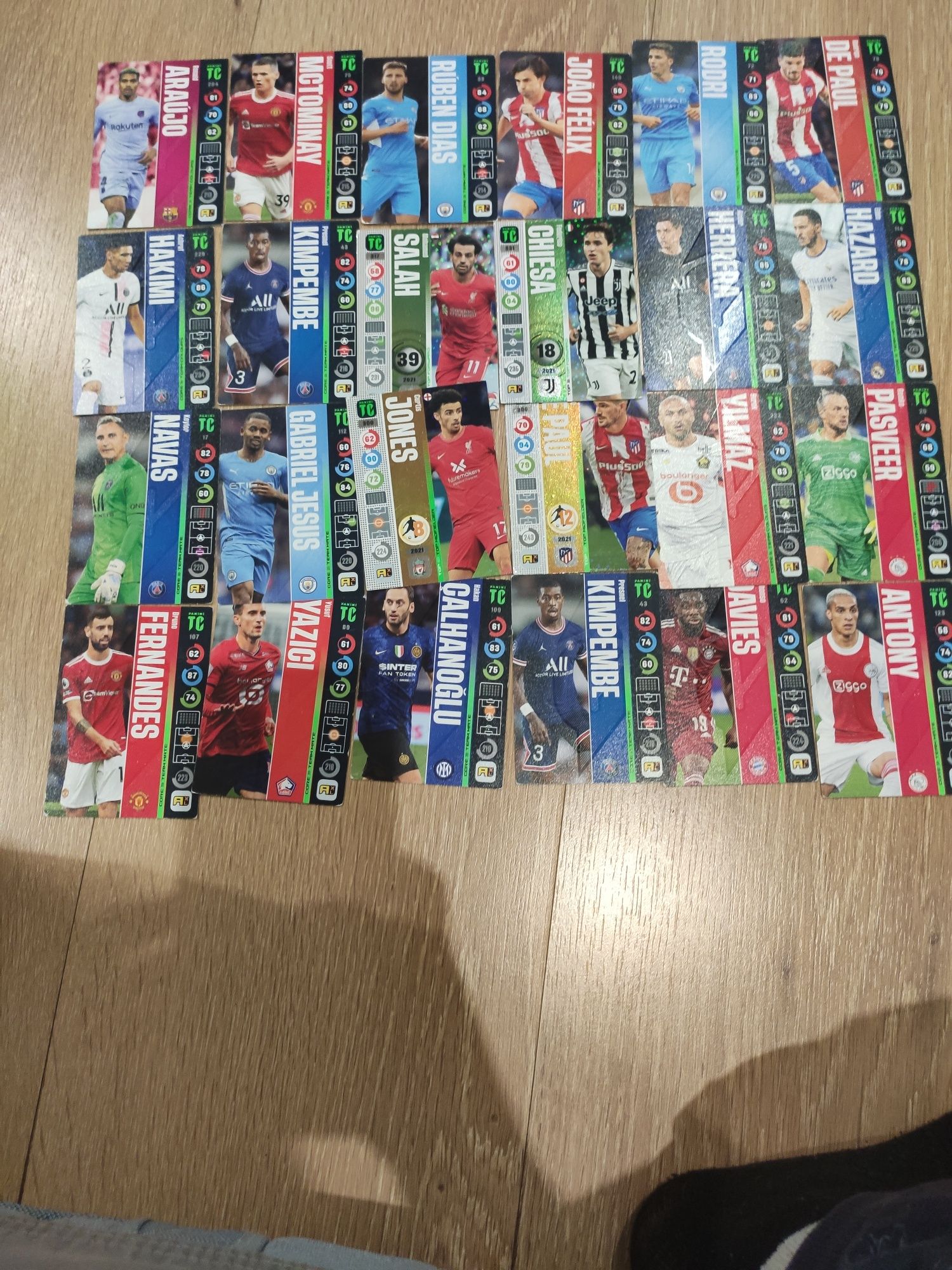 Karty piłkarskie FIFA panini różne serie