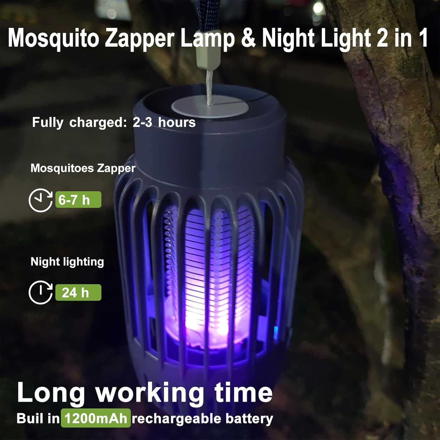 Nowa lampa owadobójcza / lamka / pułapka / lampka nocna / 2w1 !9173!