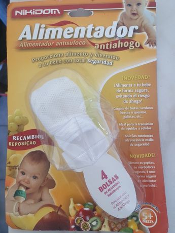 4 bolsas para Alimentador antisufoco bebé