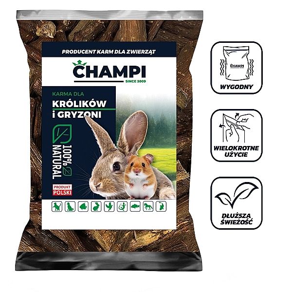 Gałązki gruszy 300g gryzaki dla gryzoni świnki królika szynszyl Champi
