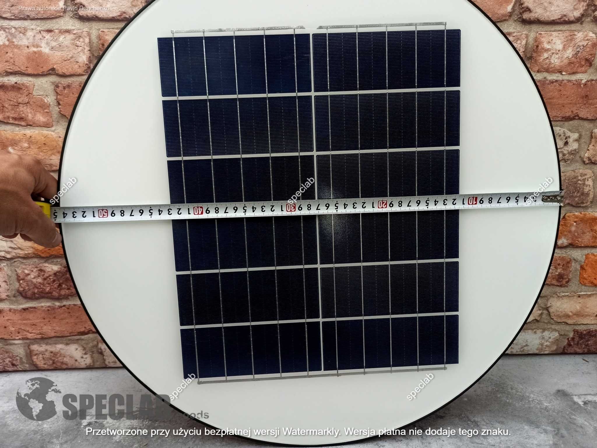 Lampa uliczna 500 W 7000 lm zasilanie solarne