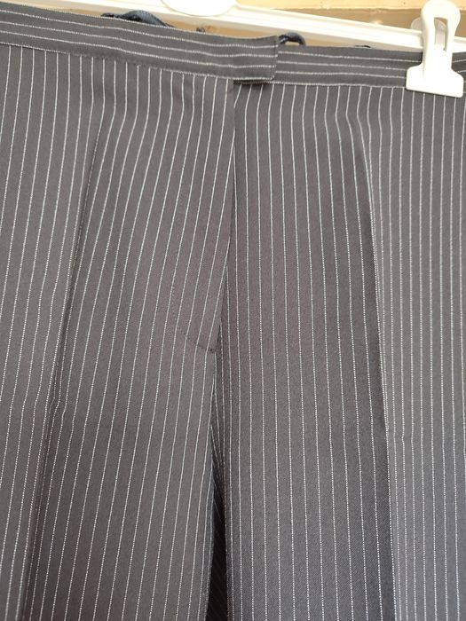 Garnitur damski,czarny w biały prążek roz.42.