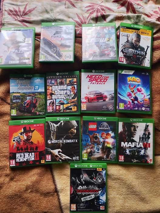 Xbox one s z grami i padami
