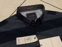 DENIM & FLOWER USA - NOWA! z Metkami Koszula Męska krótki rękaw - S