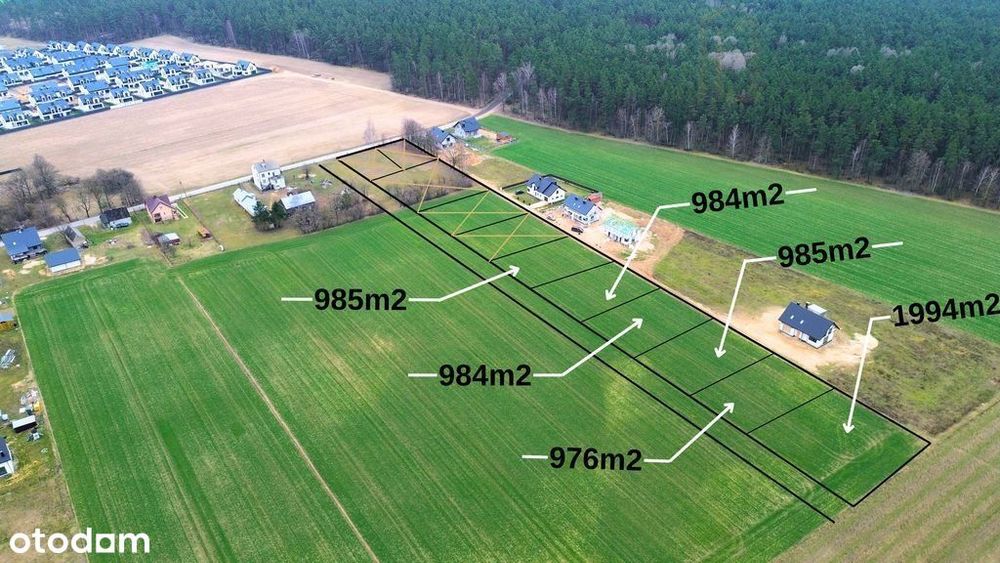 Działki budowlane przy lesie – Stare Kupiski