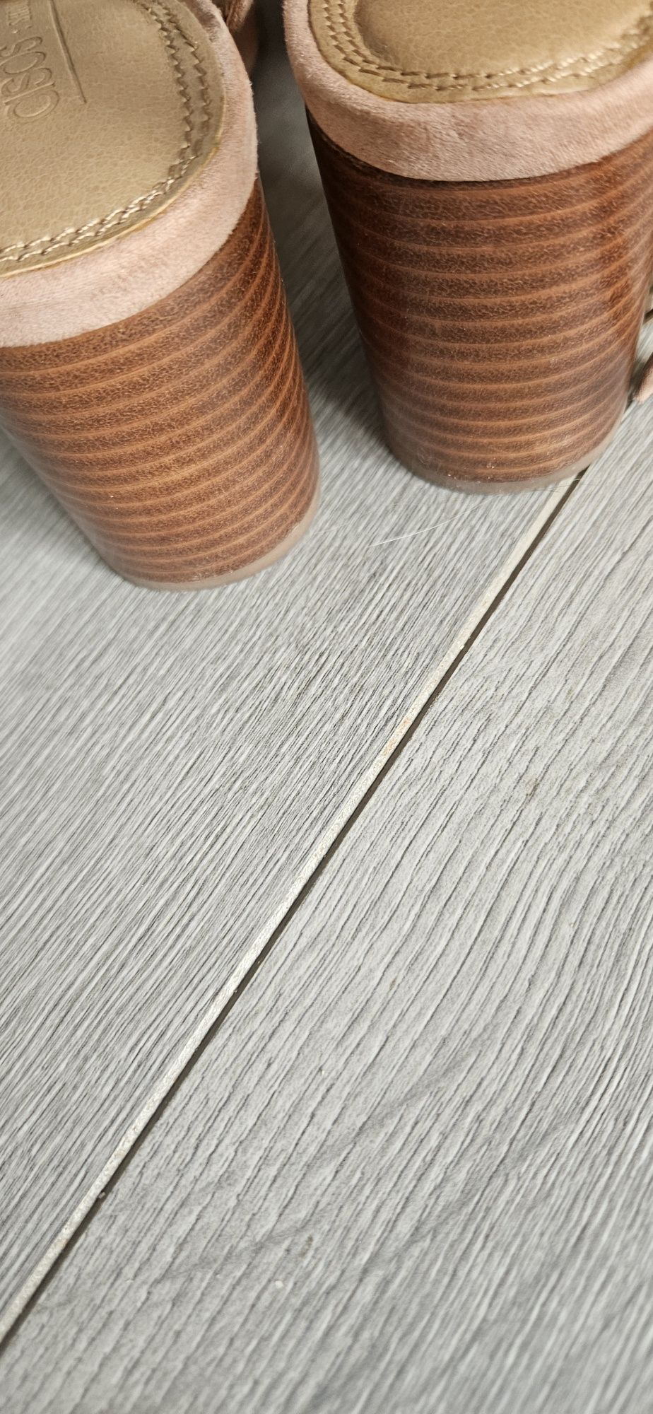 Buty na obcasie pudrowy róż r 37 Asos