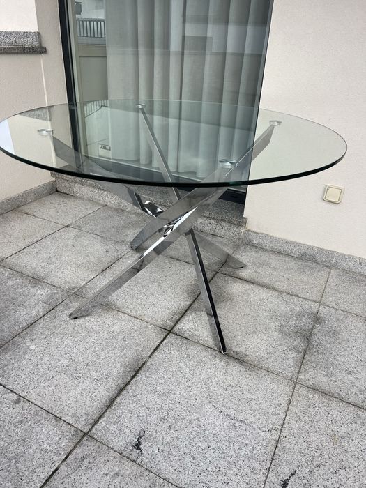 Mesa Vidro 120cms