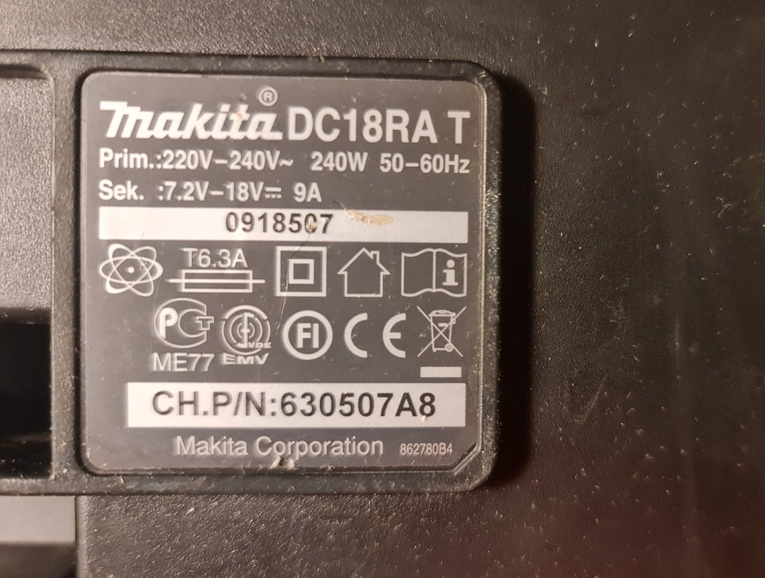 Ładowarka Makita DC18RA 7,2V-18V 240W ORYGINAŁ