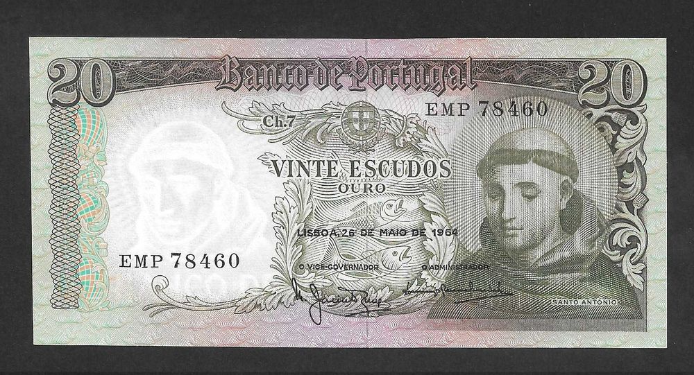 Nota de 20 Escudos - Santo António