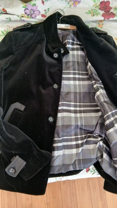 Пиджак велюр с подкладкой