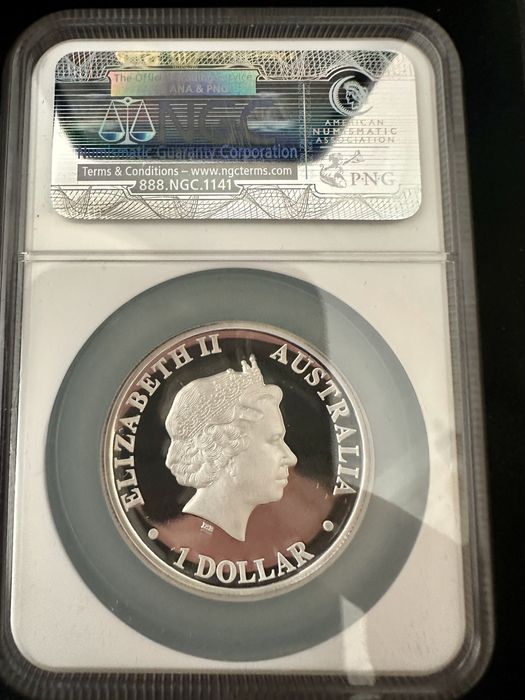 Монета 2013 Австралия Кенгуру - Высокий Рельеф NGC PF69 Ultra Cameo