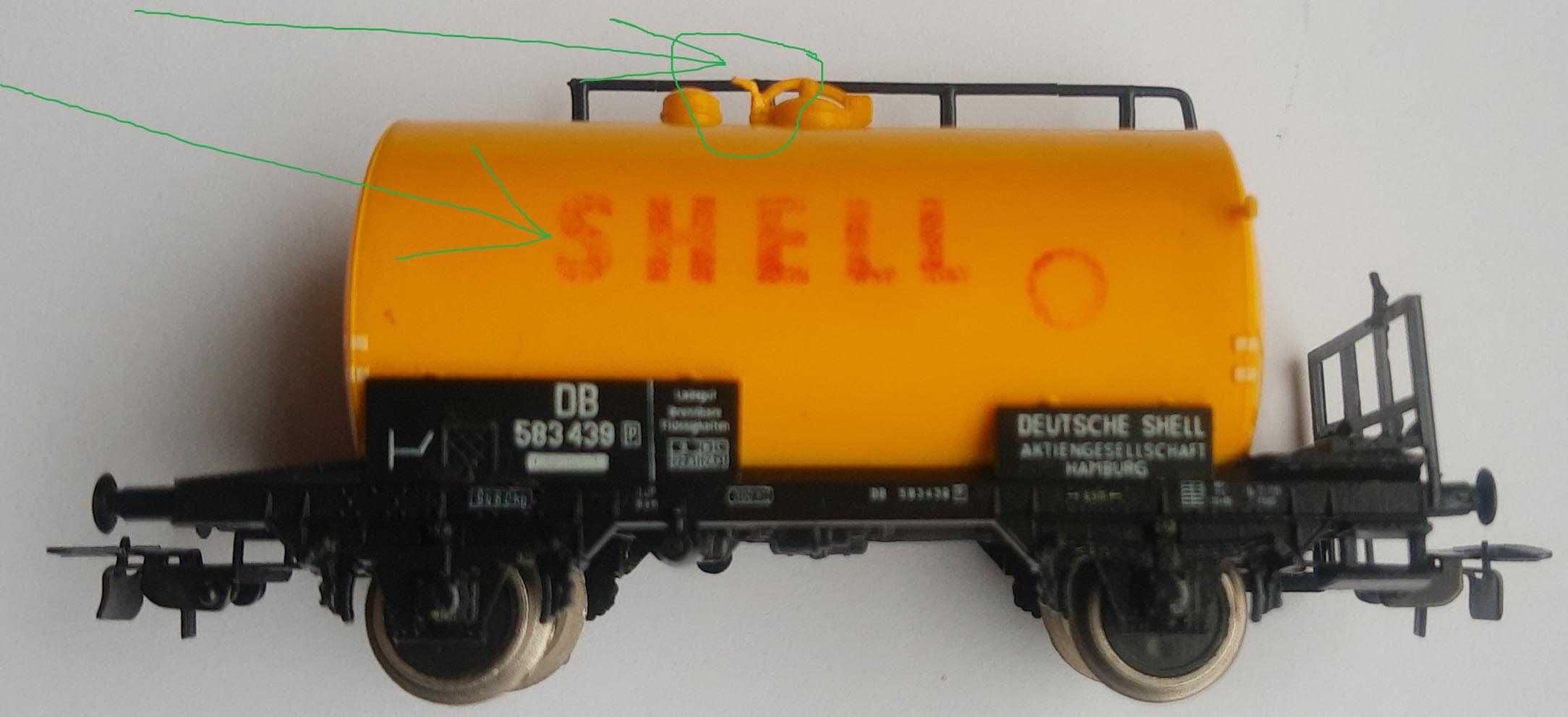 H0 - PIKO 5/6408/027- cysterna DB Shell - epoka III