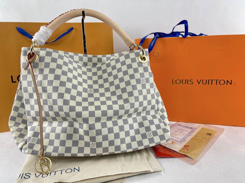 Louis Vuitton - Artsy Damier Azur | Shopperka PEŁNY ZESTAW LV