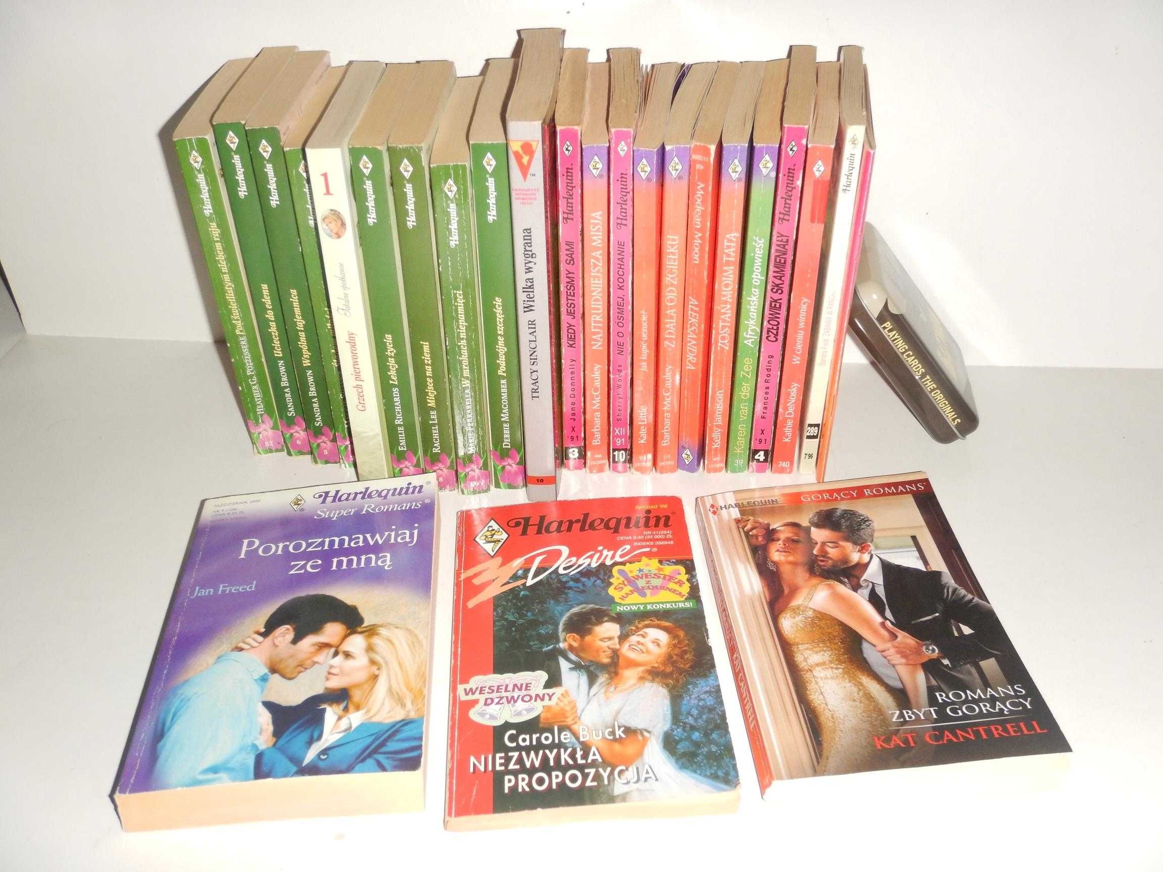 Harlequin książki romantyczne - przygodowe 24 sztuki super stan