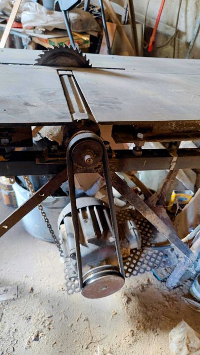 Trajzega piła stołowa wyrówniarka heblarka regulowana trójfazowy silni