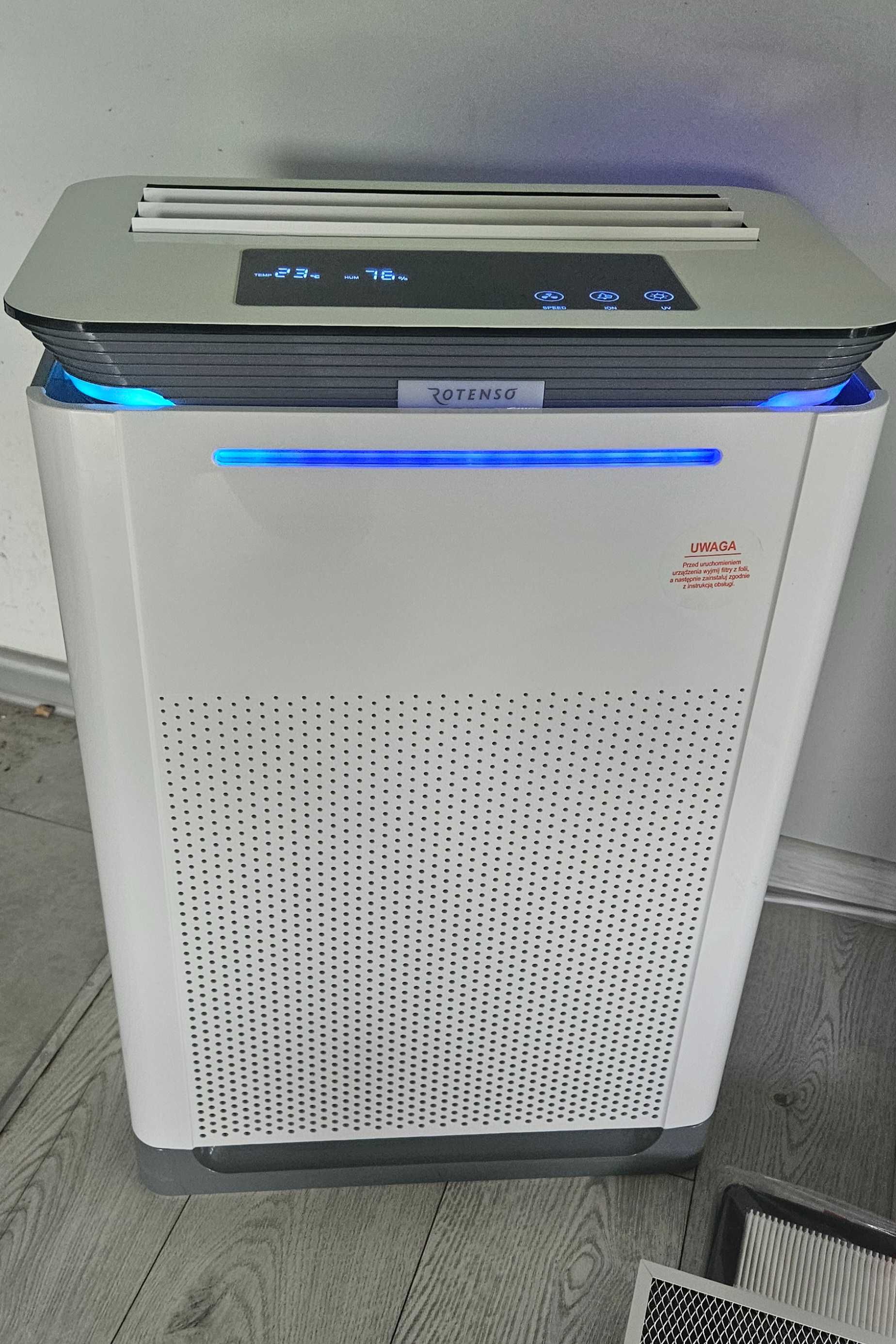 Oczyszczacz powietrza z nawilżaczem Rotenso Qube Q35W R10 z filtrami