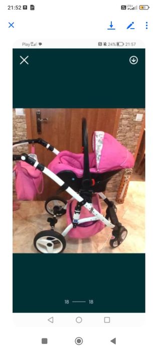 Wózek stan bardzo dobry normalne ślady użytkowania plus 4 poduszeczki