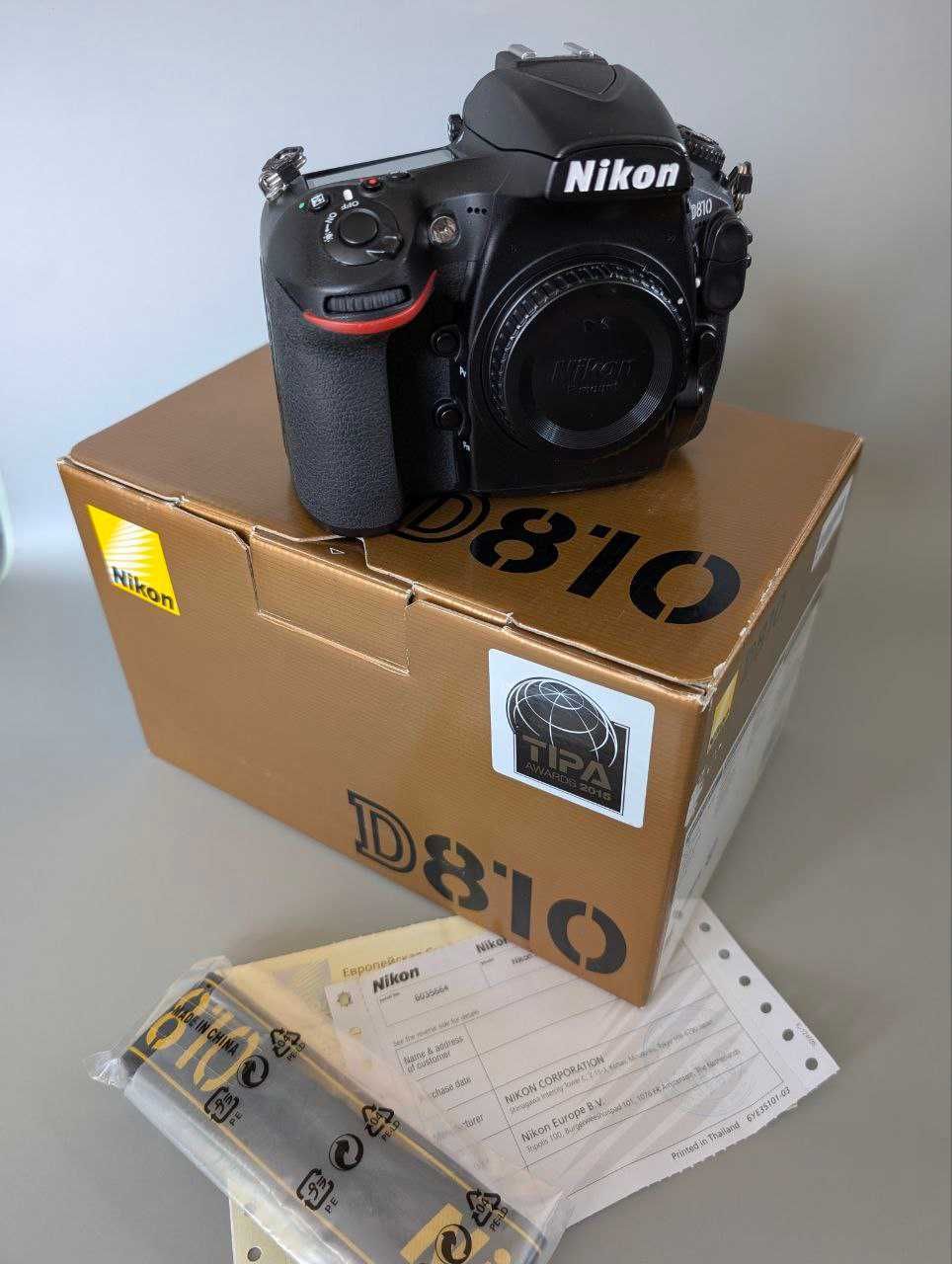 Nikon D810 body Shutter count: 66747