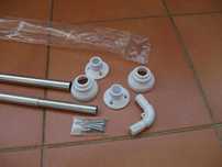 Varão para cortina de duche Angular 80 x (110-190) cm