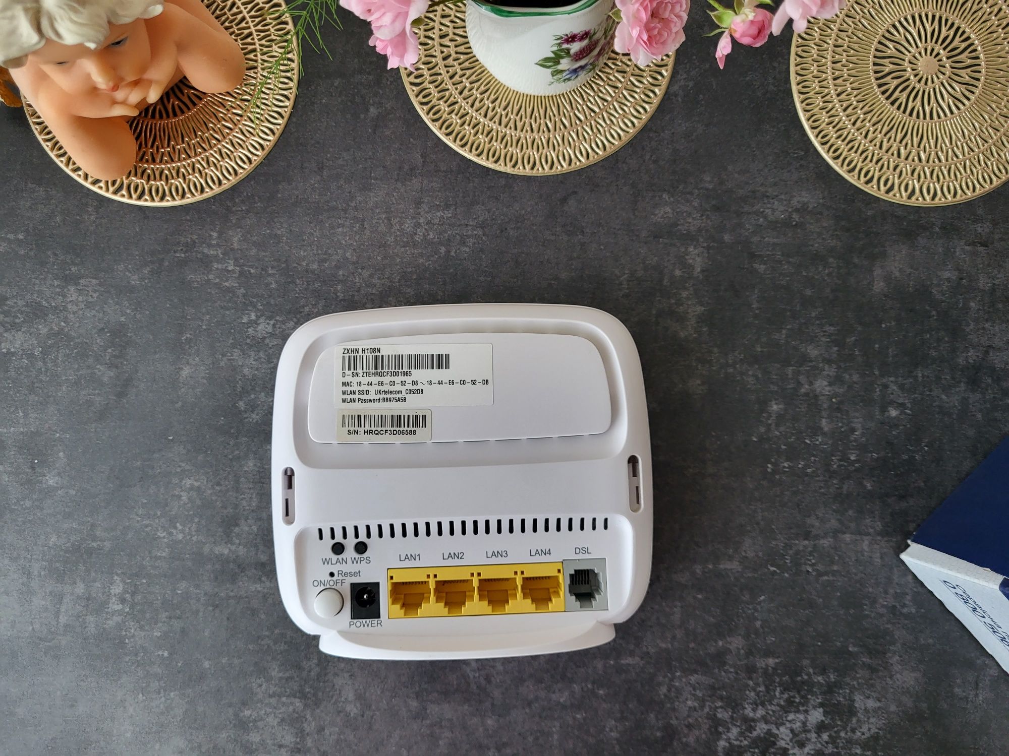 Adsl модем wi-fi роутер zte zxhn h108n укртелеком маршрутизатор
