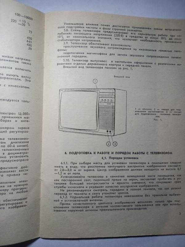 Инструкция телевизор электрон ц 380 руководство ссср срср інструкція