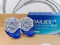 Одноденні контактні лінзи для зору  Dailies AquaComFort Plus -1.75