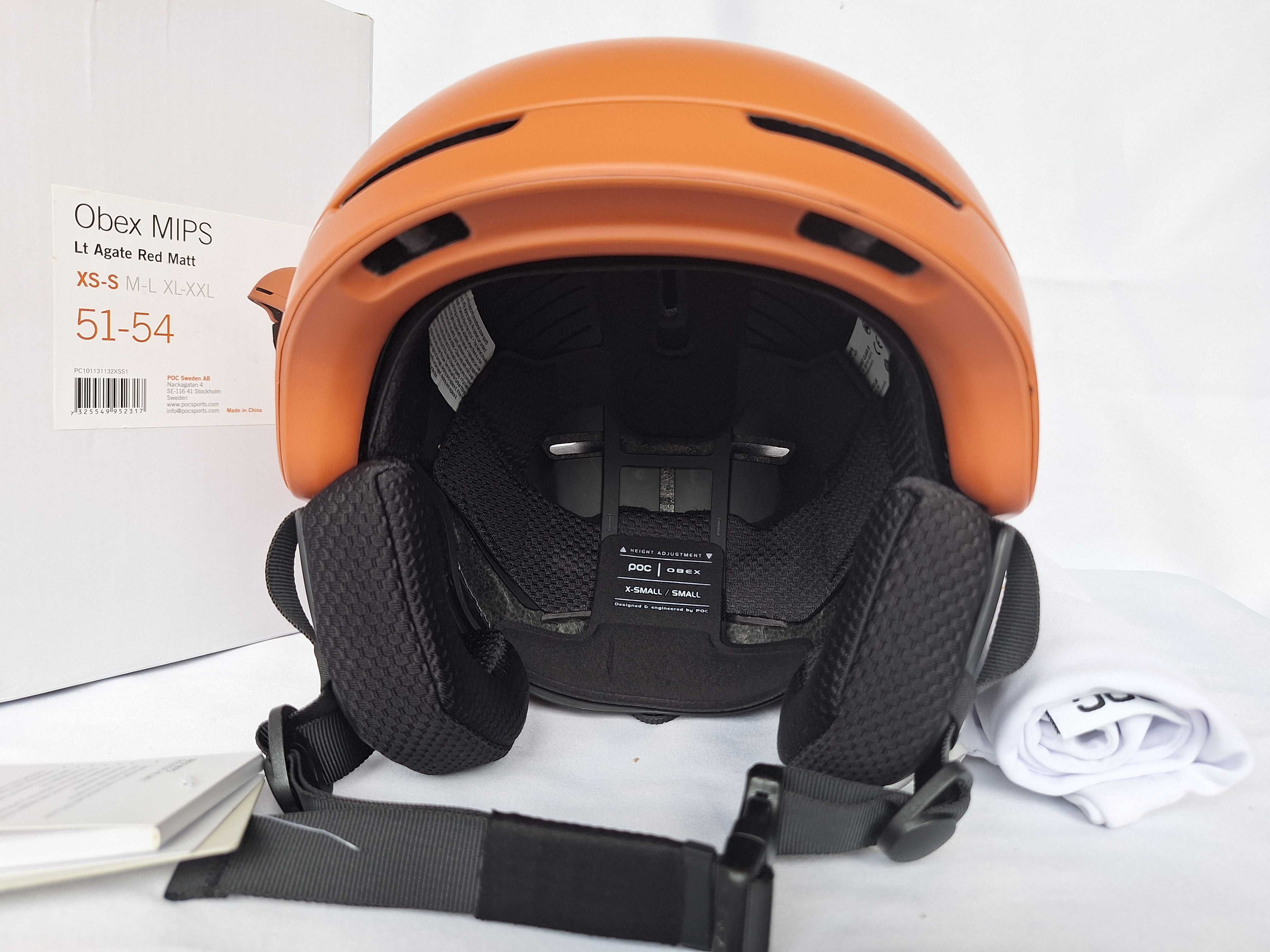 Kask narciarski POC Obex Mips Lt Agate Red Matt XS/S 51-54cm