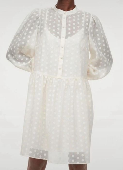 Nowa Piękna Sukienka Groszki H&M Halka M