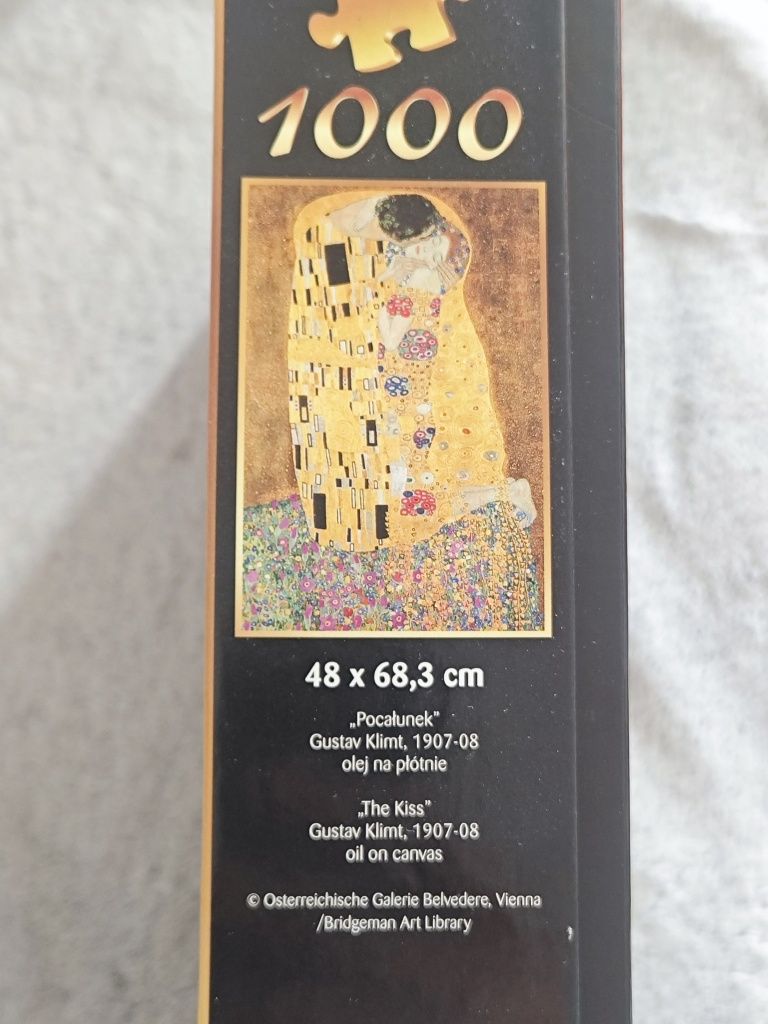 Puzzle Gustaw Klimt Pocałunek, 1000 elementów
