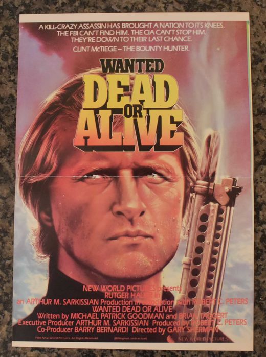 Cinema: Poster "Wanted: Dead or Alive" (1986)