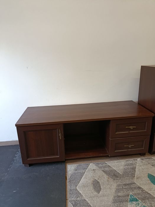 Zestaw salonowy komoda szafka RTV barek witryna