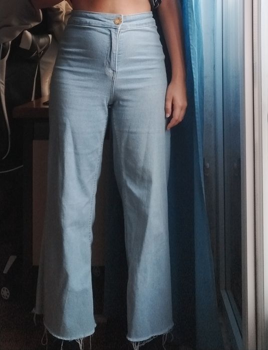 Calças de ganga - Cullote / wide leg / mom