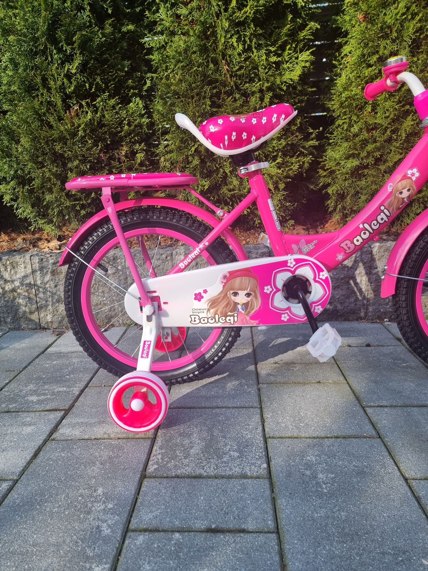Rower dziecięcy różowy 16 cali dla dziewczynki rowerek nowy