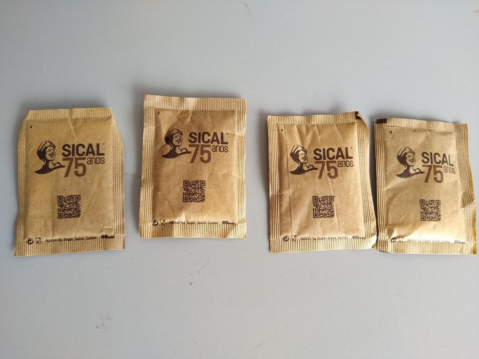 Pacotes de açúcar da Sical - Comemoração dos 75 anos
