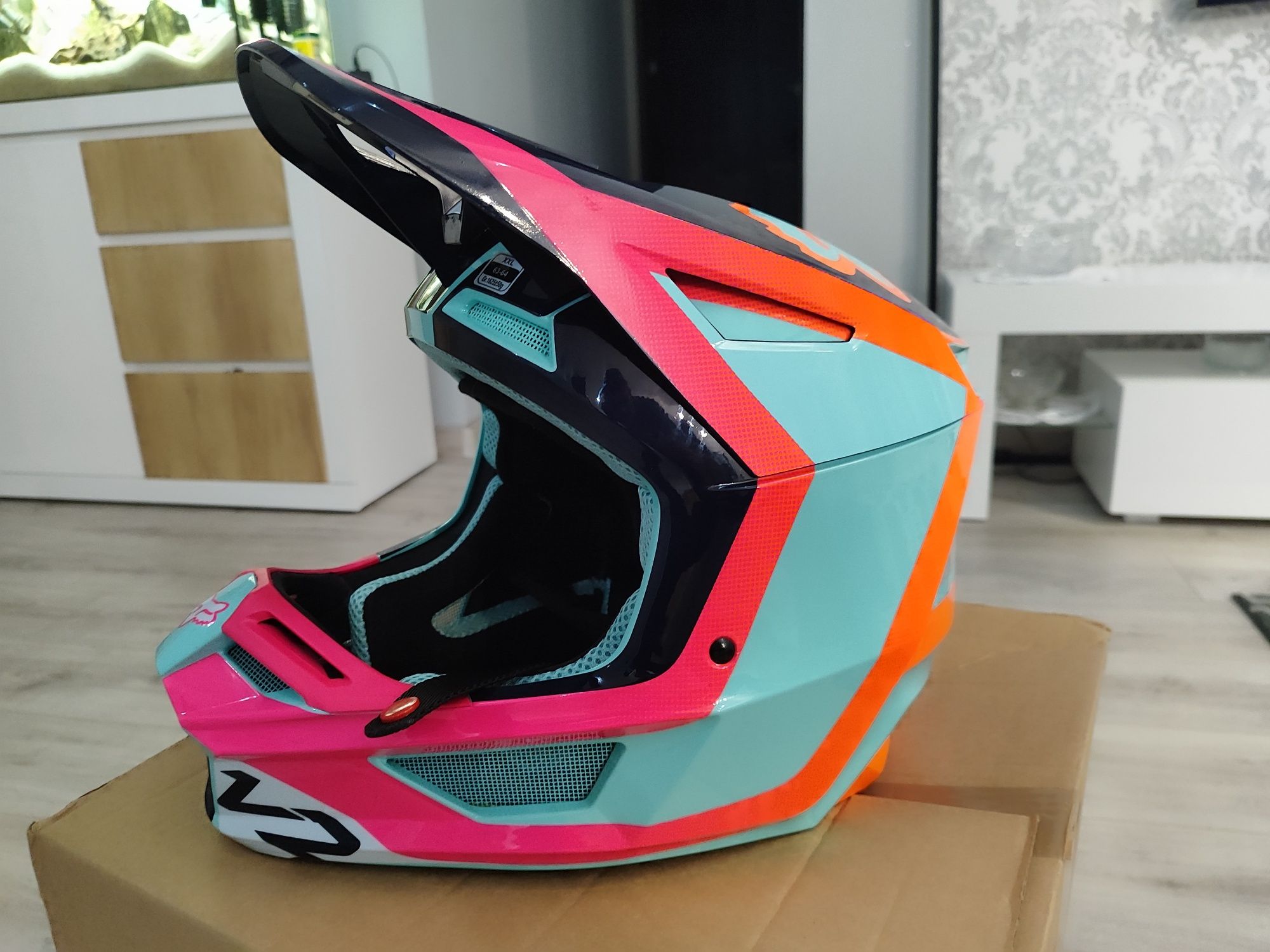 Kask FOX V2 Voke Aqua XXL