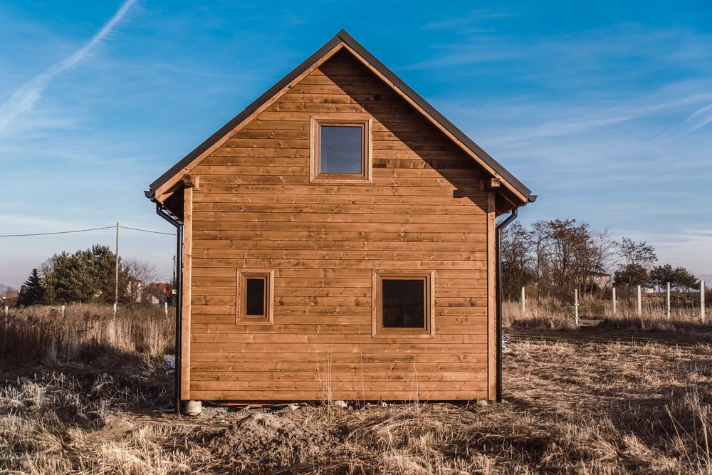 Dom drewniany 5 x 7 m całoroczny - cena z montażem ! Malowanie GRATIS