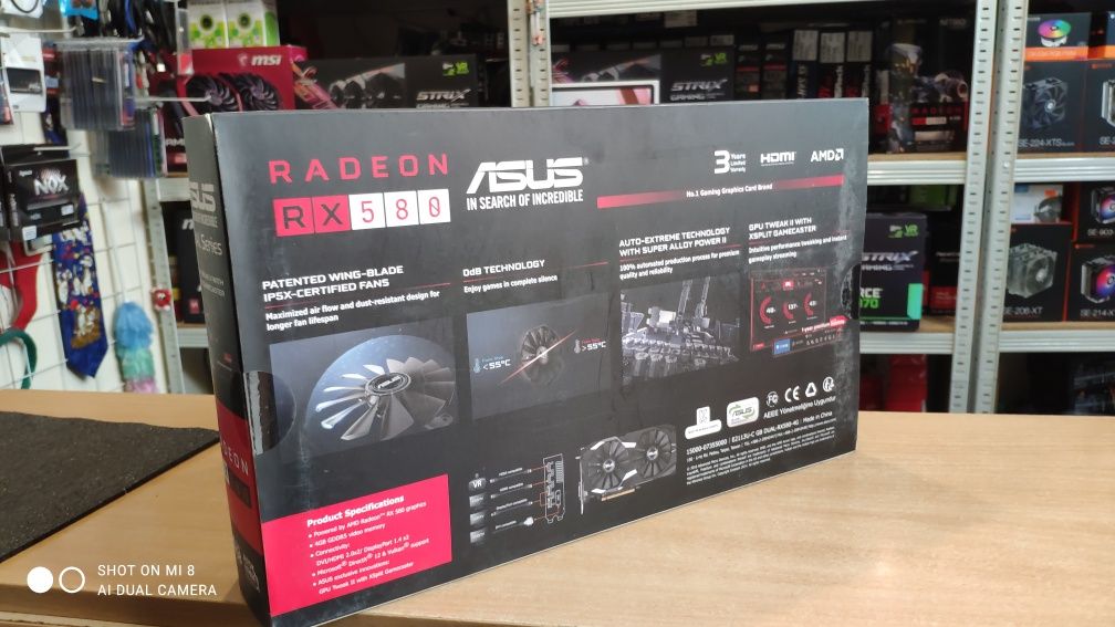 Продам RX 580 4 GB Asus Dual