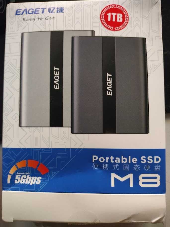 Зовнішній диск. Eaget M8 5gbps USB SSD. 1TB - перевірена ємність