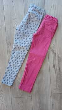 Spodnie dla dziewczynki roz. 134 2 szt.