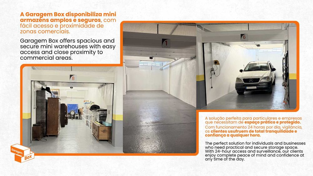 Mini-armazéns e Garagens em Portimão 30m2 – espaço amplo e seguro!