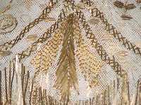 Toalha (frontal) de altar bordada a ouro antigo de Lei.